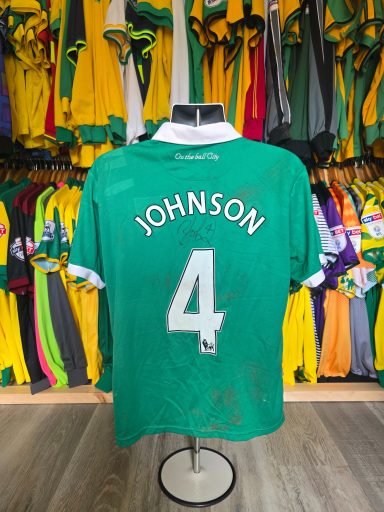 bradley johnson match worn shirt v sunderland